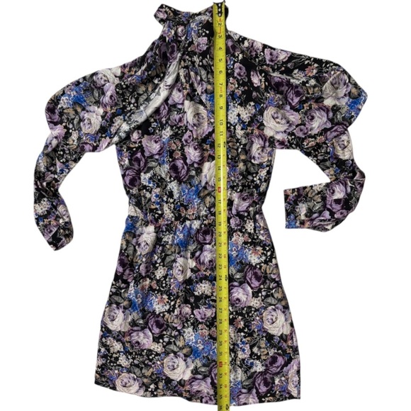 PARKER Women’s Noemi Floral Cold Shoulder Silk Dress - Picture 14 of 15